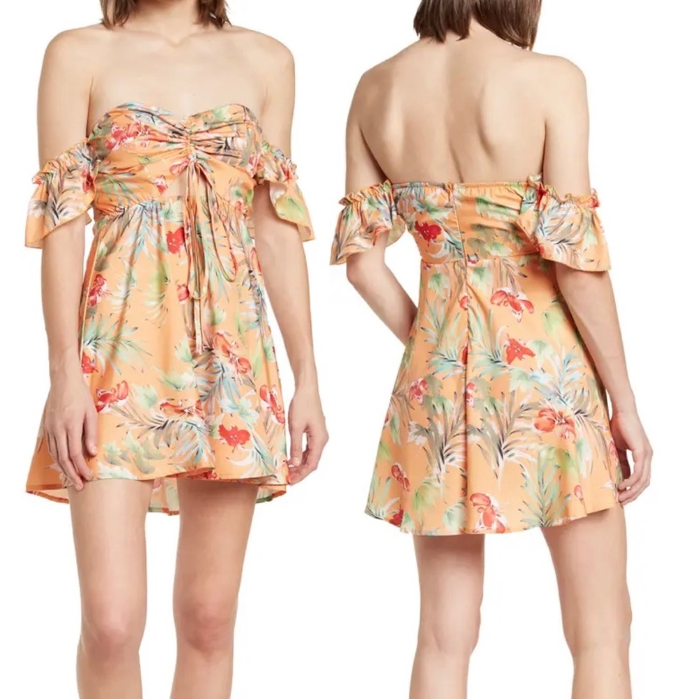 Taylor Tropical Floral Mini Dress